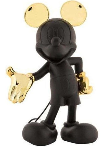 Mickey Mause Black Gold Dekoratif Figür Obje