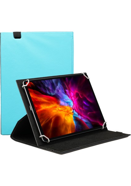 Vorcom S Tab7 10.1" Tablet Uyumlu Kapaklı Standlı Universal Tablet Kılıfı