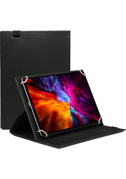 Acer Iconia A10 10.1 Inç Tablet Uyumlu Kapaklı Standlı Universal Tablet Kılıfı
