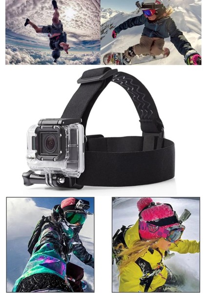 Tüm Aksiyon Kameralara Uyumlu Kafa Bandı Head Strap indirimleri