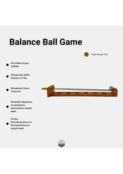 Balance Ball Game Emoji Ahşap Denge Oyunu