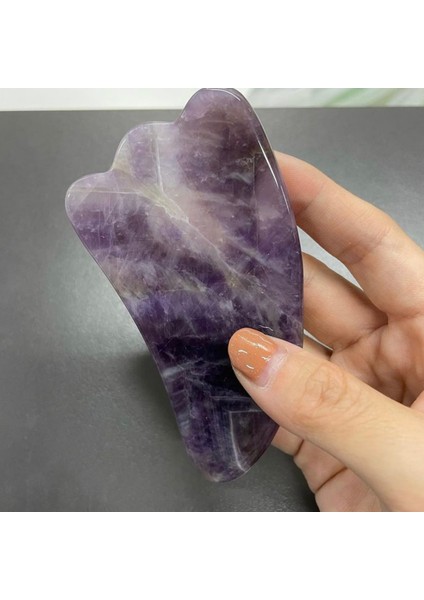 Doğal Taş Roller Ametist Gua Sha Kaz Ayaklı Masaj Aleti
