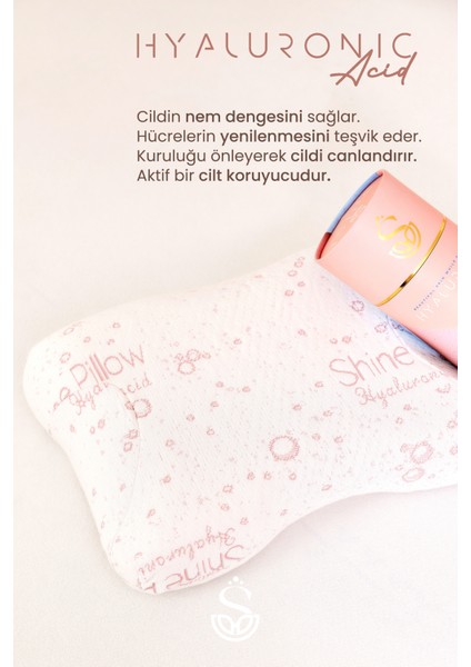 - 2'li Güzellik Yastığı Ortopedik Yaşlılık Karşıtı Patentli Visco Hyaluronic Acid içerikli Kılıflı