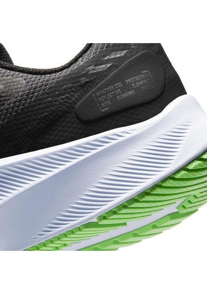 Quest 3 Shield Walk Run Shoes Water Rpll. Reflektörlü Yürüyüş Koşu Ayakkabısı Siyah Yeşil fırsatları