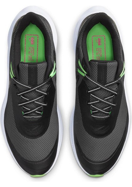 Quest 3 Shield Walk Run Shoes Water Rpll. Reflektörlü Yürüyüş Koşu Ayakkabısı Siyah Yeşil indirimleri