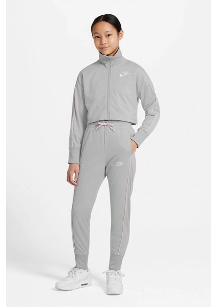 Sportswear Tracksuit Grey Kız Çocuk Eşofman Takımı Gri