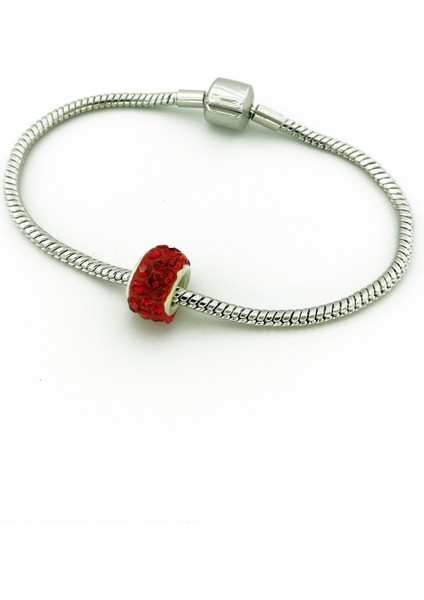 Kırmızı Mini Kristal Çelik Charm fiyatları