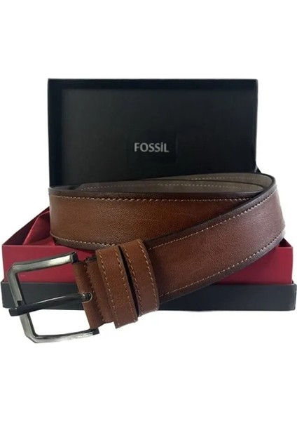 Fossiltaba Suni Deri 4,5 cm Erkek Kemeri