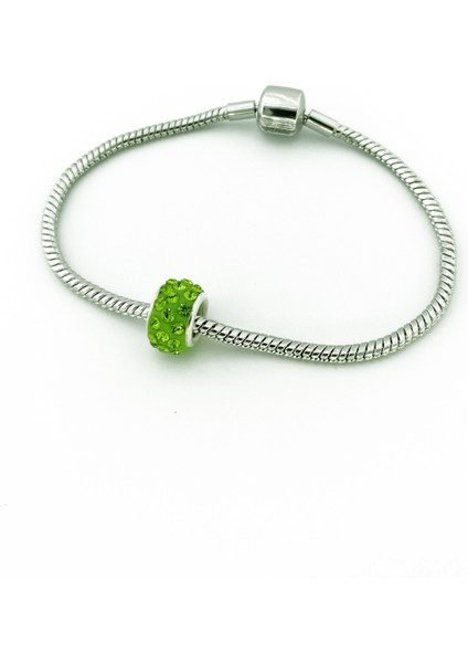 Yeşil Mini Kristal Çelik Charm fiyatları