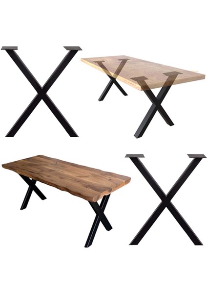 Dekoratif Metal Masa Ayağı Kütük Masa Ayağı Mobilya Ayakları 1 Takım Yükseklik 70 cm Genişlik 60 cm fiyatları