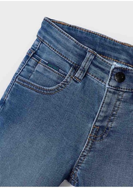 Yazlık Erkek Denim Bermuda Şort Mavi fırsatları