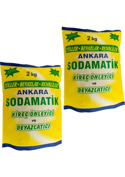 Ankara Sodamatik Kireç Önleyici ve Beyazlatıcı 2 kg *2 Adet