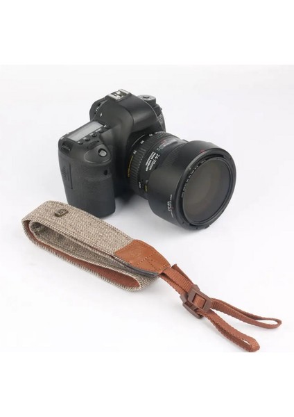 Tüm Dslr ve Aynasız Fotograf Makineleri Için Retro Vintage Kahveregi Omuz Boyun Askısı Neck Strap