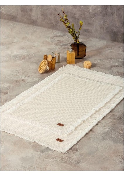 Bath Rug Set Krem 75X125 60X90