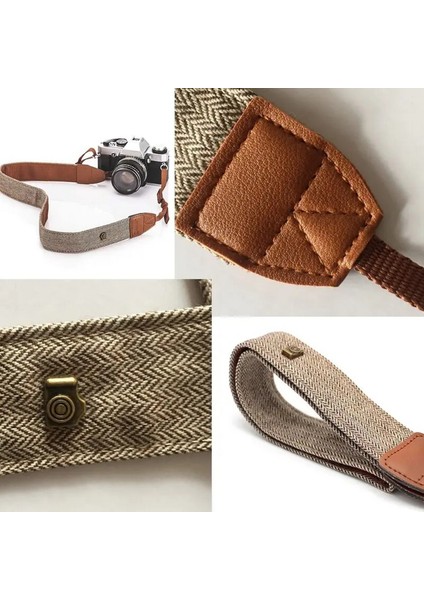 Retro Vintage Kahveregi Omuz Boyun Askısı Neck Strap Canon Nikon Sony Fujifilm Olympus fırsatları