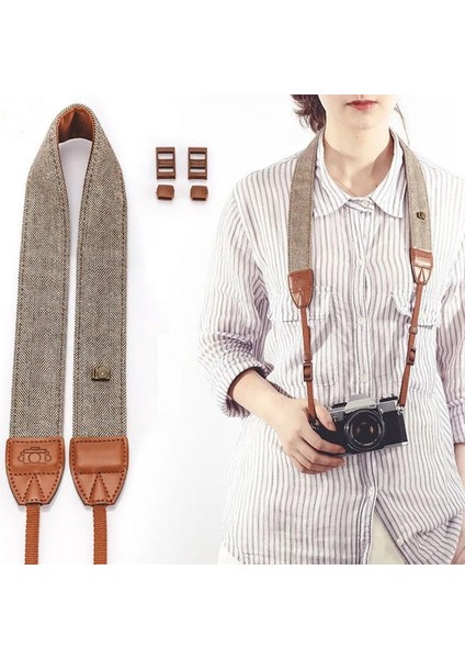 Retro Vintage Kahveregi Omuz Boyun Askısı Neck Strap Canon Nikon Sony Fujifilm Olympus indirimleri
