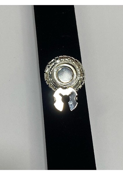 Taşlı Düğme /taşlı Klipsli Düğme/ 2,7 cm Gümüş fiyatları