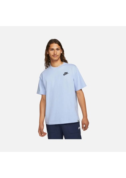 Sportswear Sust M2Z ''growth Mindset'' Graphic Short-Sleeve Erkek Pamuklu Mavi T-Shirt DQ1004 modelleri