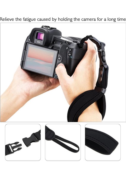 Neopren Wrist Strap Bilek Kayışı Askı Canon Nikon Sony Fujifilm Olympus