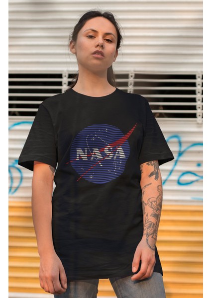 Nasa Yazılı Erkek-Kadın Tshirt