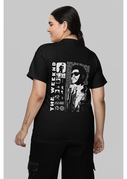 Unisex Xo The Weeknd Sırt Baskılı T-Shirt