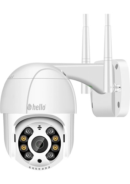 Hello WS-Q202X 2 Mp Icsee Program Destekli Wifi Ip Kamera Iç Dış Mekan Gece Görüşlü Kamera Hd Görüntü