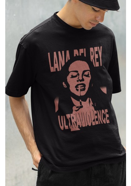 Lana Del Rey Ultraviolence Baskılı Erkek-Kadın T-Shirt