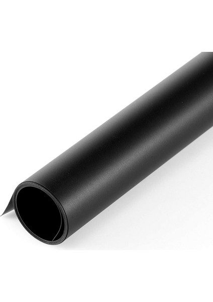 Çift Taraflı 60X130CM Mat ve Parlak Siyah Pvc Zemin ve Fotograf Çekim Fonu Ürün Yemek Stüdyo Vb.