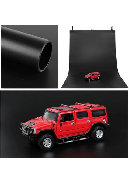 Çift Taraflı 60X130CM Mat ve Parlak Siyah Pvc Zemin ve Fotograf Çekim Fonu Ürün Yemek Stüdyo Vb. fırsatları