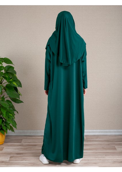 Başörtülü Pratik Tek Parça Namaz Elbisesi