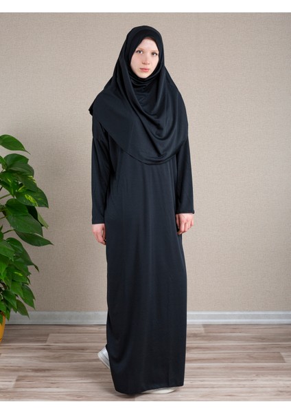 Başörtülü Pratik Tek Parça Namaz Elbisesi