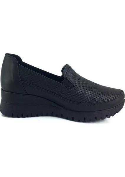 3520 Deri Günlük Kadın Ayakkabı-Siyah modelleri