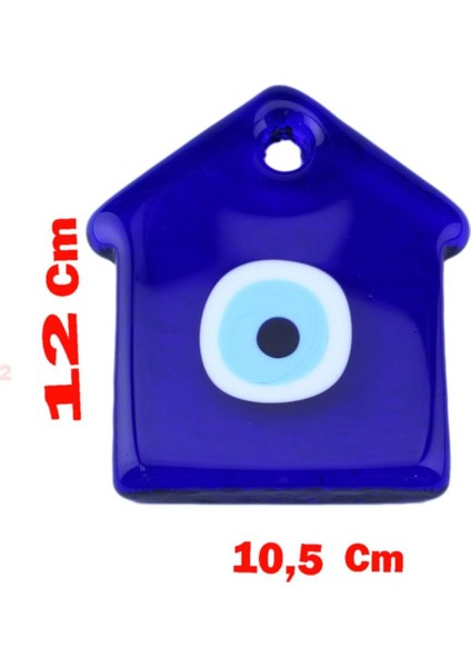 Cam Nazar Boncuğu Delikli Ev Modeli Büyük Boy 10.5X12 cm fiyatları