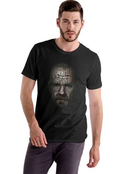 Walter White T-Shirt Siyah Unisex Breaking Bad T-Shirt