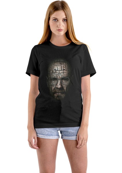 Walter White T-Shirt Siyah Unisex Breaking Bad T-Shirt