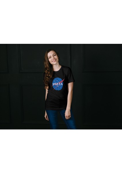 Nasa Pizza T-Shirt Siyah Unisex fiyatları