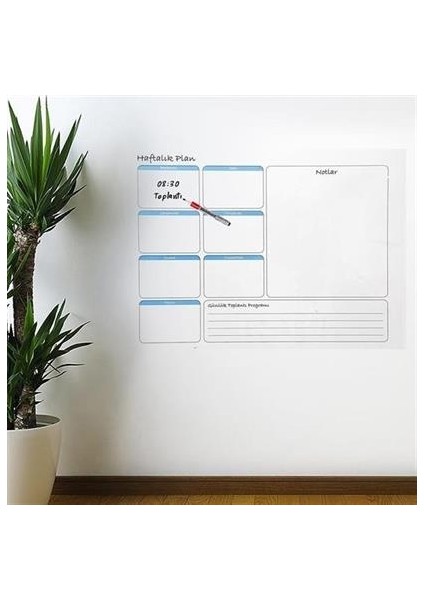 Buffer® Haftalık Planlayıcı Manyetik Duvar Stickerı Takvim 70 cm x 56 cm fiyatları