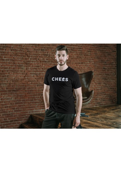 Chess Satranç T-Shirt Siyah Unisex modelleri