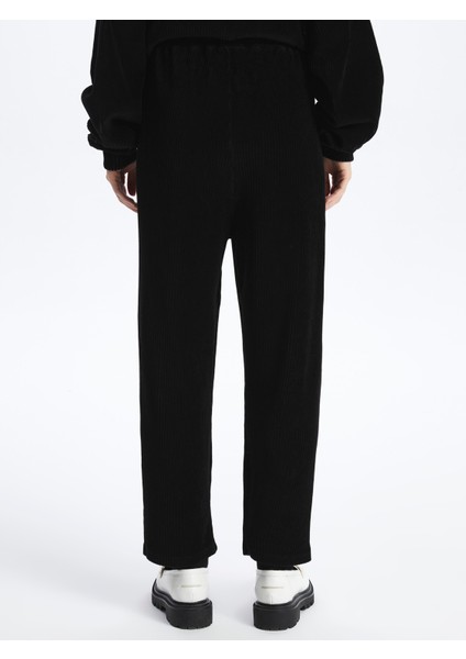 Las Vegas - Kadife Oversize Pantolon - Siyah Renk indirimleri