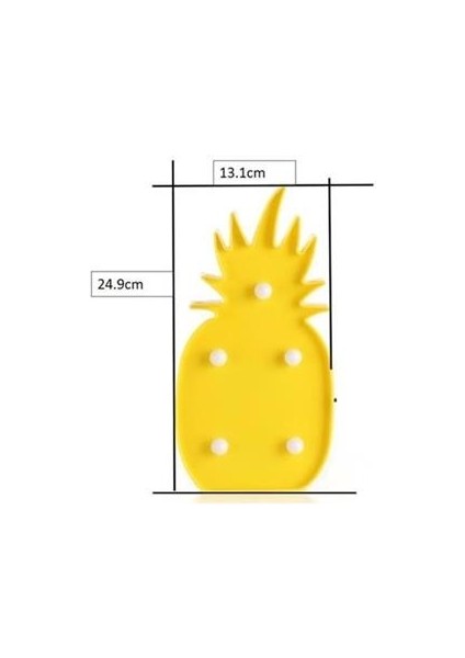 Buffer® Ananas Şeklinde Ledli Dekoratif Eğlenceli Çocuk Gece Lambası indirimleri