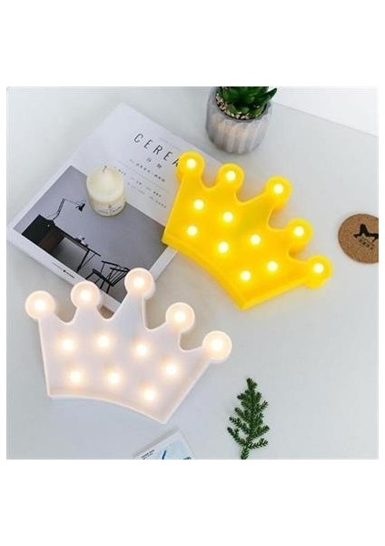 Buffer® 3D Dekoratif Pilli Kraliçe Tacı Model LED Masa ve Gece Lambası fiyatları