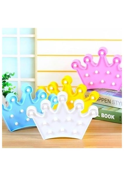 Buffer® 3D Dekoratif Pilli Kraliçe Tacı Model LED Masa ve Gece Lambası fırsatları