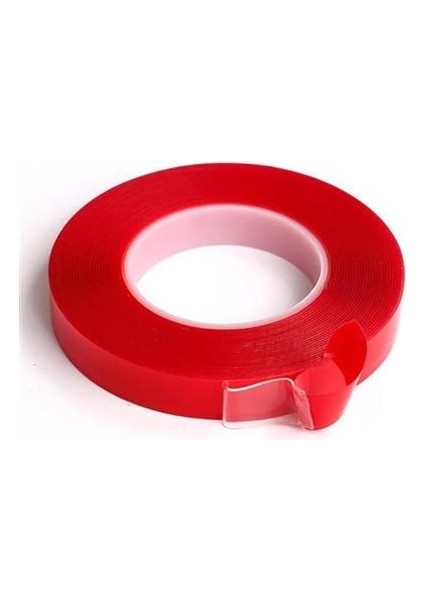Buffer® 2 Metre Güçlü Yapışkanlı Çift Taraflı Slikon Pratik Şeffaf Bant