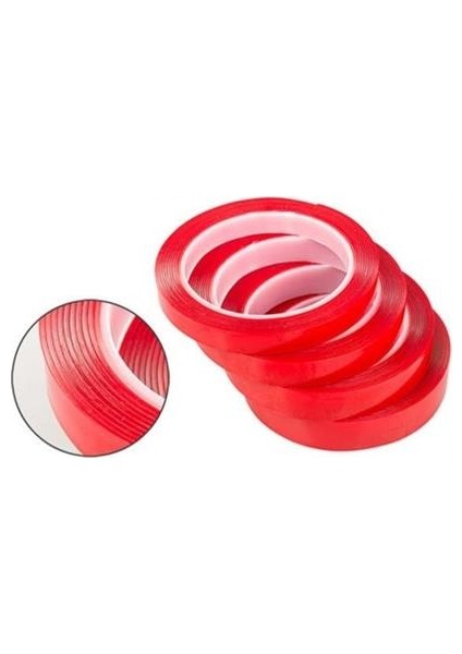 Buffer® 2 Metre Güçlü Yapışkanlı Çift Taraflı Slikon Pratik Şeffaf Bant modelleri