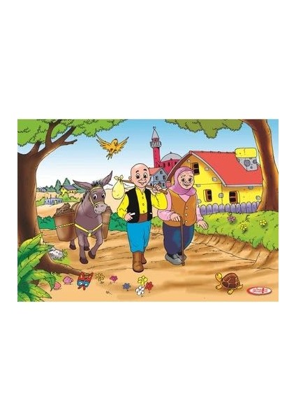 Keloğlan ve Anası Ahşap Yapboz Puzzle 25X35 Cm. 35 Parça