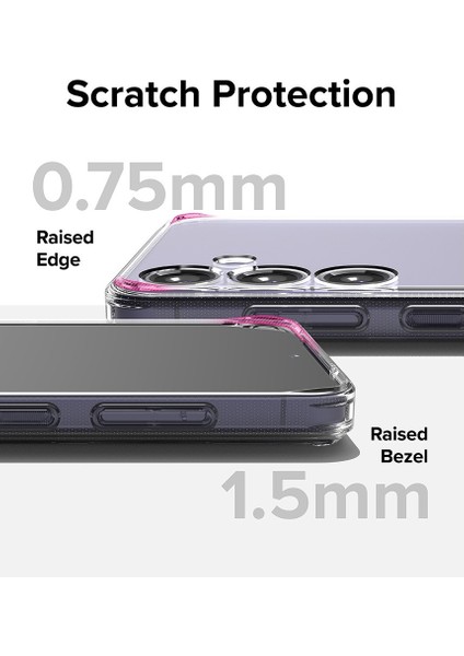 Galaxy S24 Şeffaf Kılıf 3D Kamera Korumalı 0.7mm Fit Tasarım Esnek Renskiz Silikon Kapak