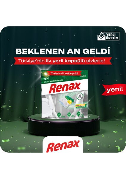 Renax Bulaşık Makinesi Kapsülü Hepsi Bir Arada 22 Li - 6 Paket