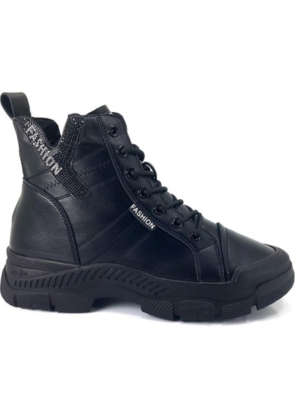 31014 22KB Günlük Sneaker Bayan Bot Siyah fiyatları