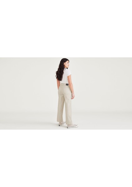 High Waist Jean Cut Straight Fit Pantolon