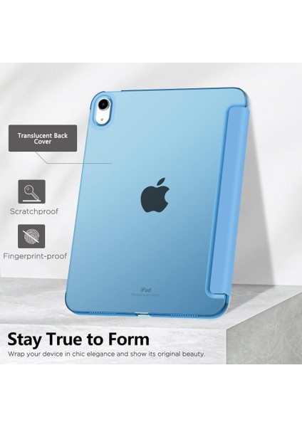 Apple Air 4. Nesil (2020) 10.9 Yatay Standlı Uyku Modlu Basic Arkası Sert Smart Kılıf ve Ekran Koruyucu A2316 A2324 A2325 A2072 fırsatları